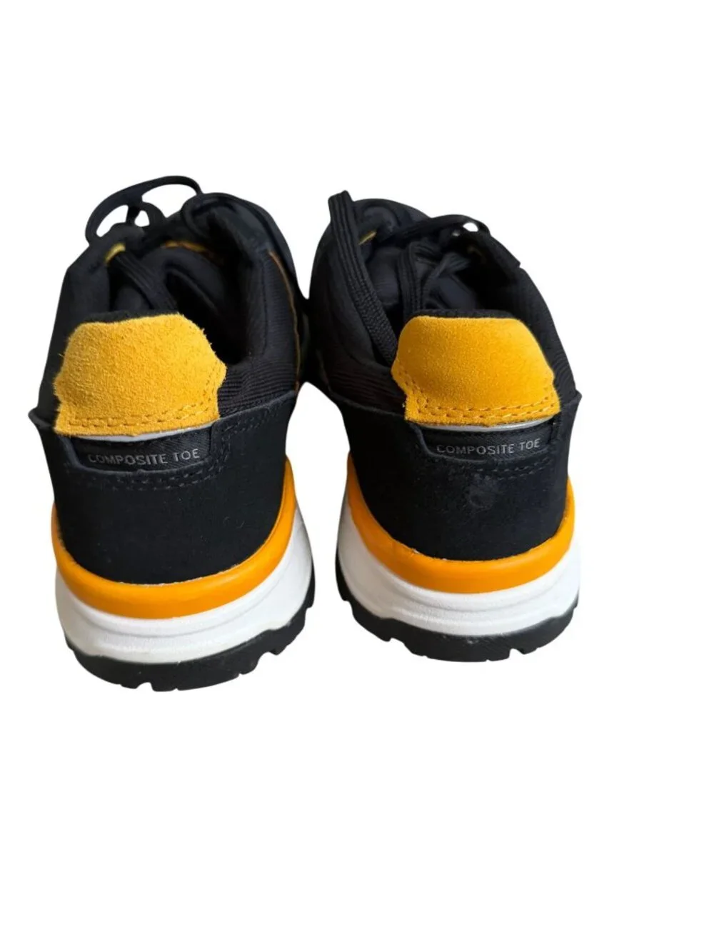 CATERPILLAR Men’s Black Yellow Sneakers Size 8.5